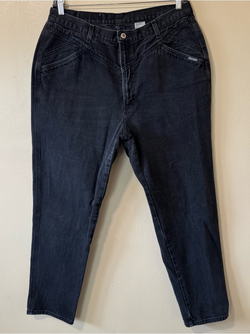 Plus Size 16/18 Vintage Rocky Mountain Rockies Bareback Yoke Front Tapered Jeans
